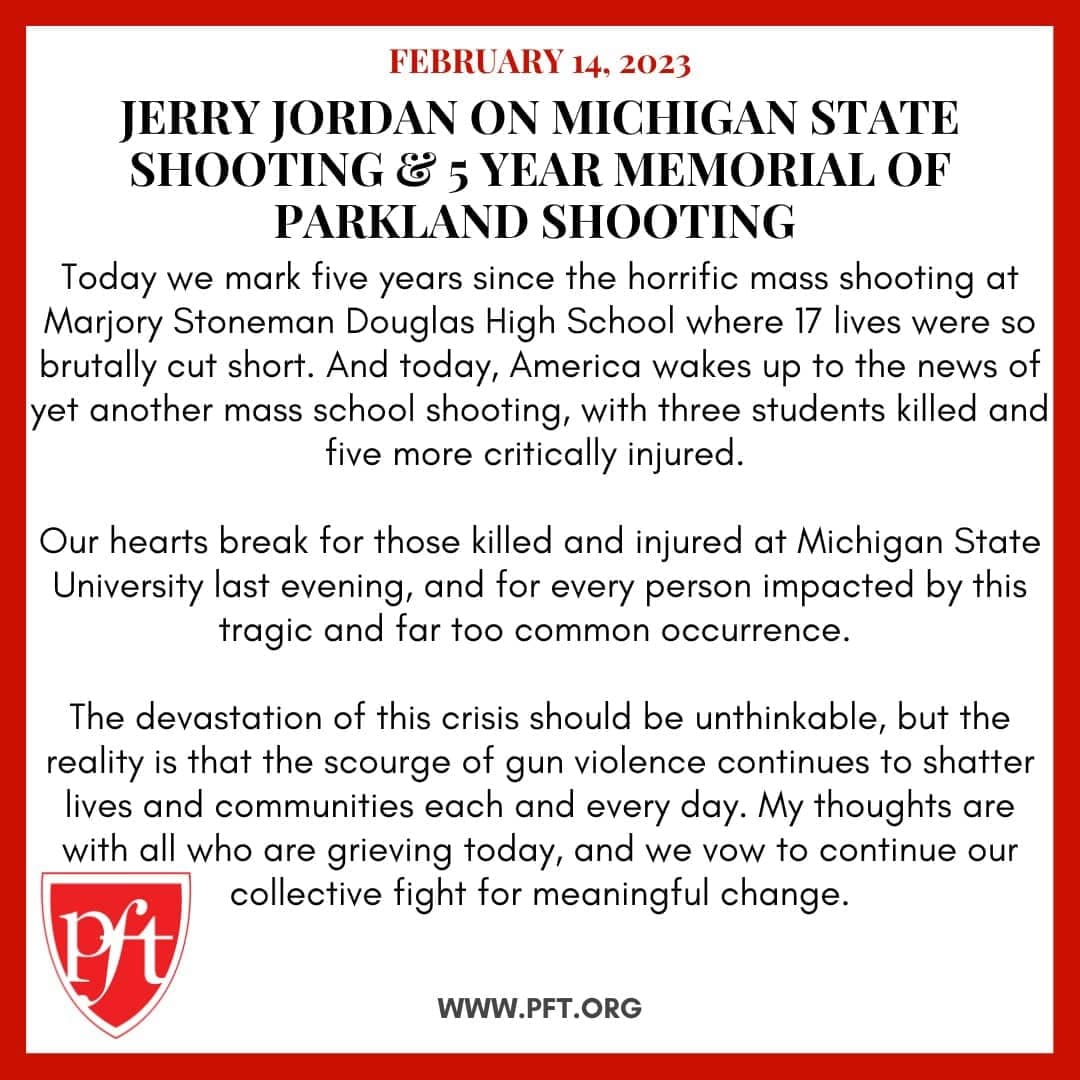 JERRY JORDAN ON MICHIGAN STATE SHOOTING AND FIVE YEAR MEMORIAL OF PARKLAND SHOOTING