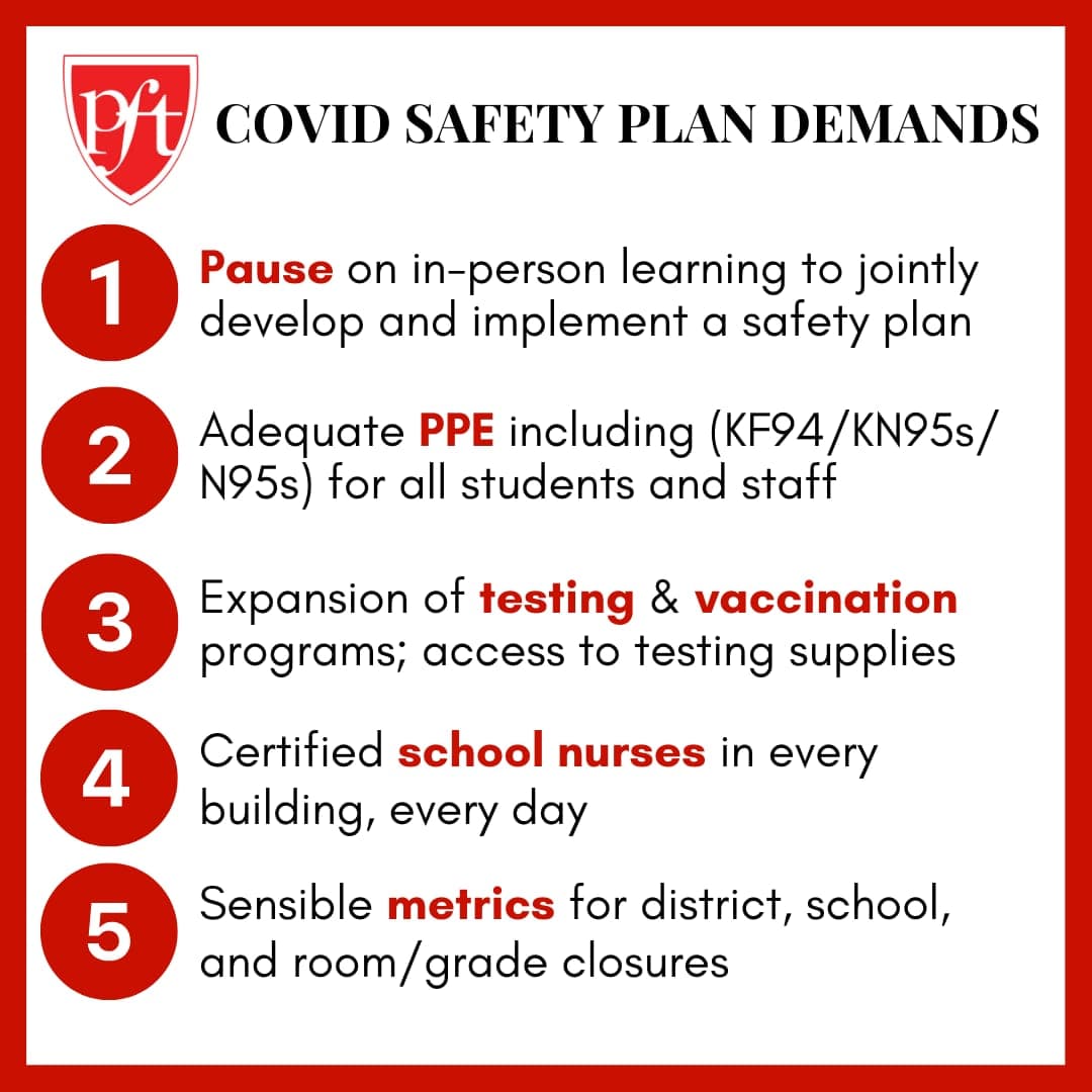 PFT President Jerry Jordan on COVID Safety Demands