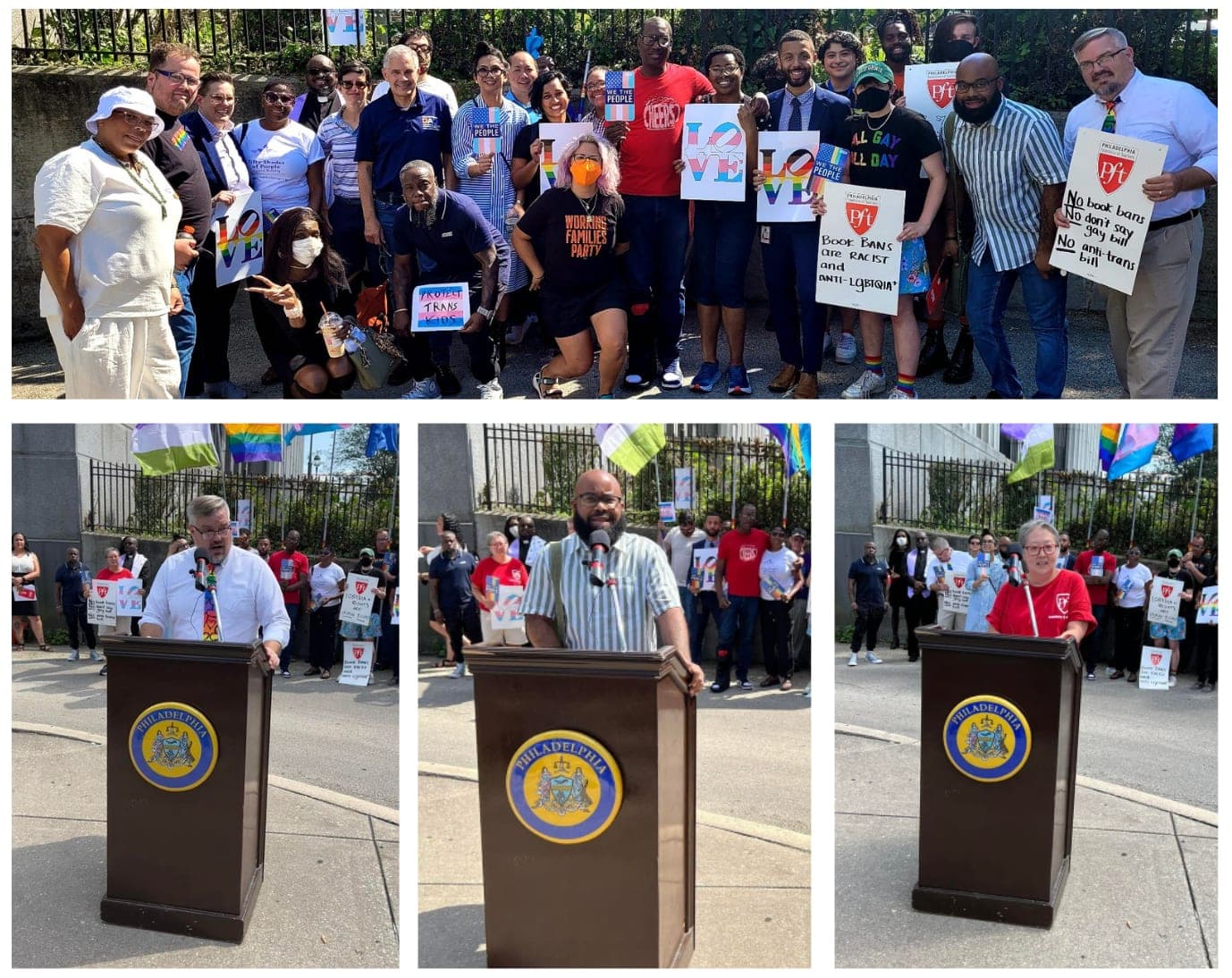PFT Protests PA General Assembly's Bigoted Legislation