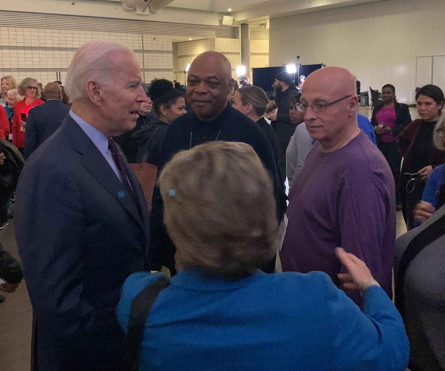 President Biden with former PFT President Jerry Jordan, PFT and AFTPA President Arthur Steinberg, and AFT President Randi Weingarten.
