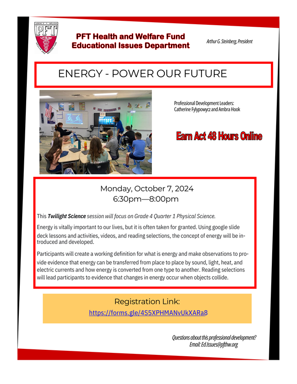 ENERGY—POWER OUR FUTURE 